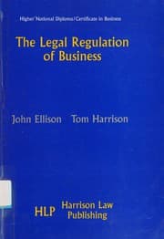 Tapa de The legal regulation of business