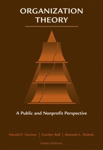 Tapa de Organization Theory