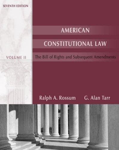 Tapa de American Constitutional Law