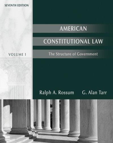 Tapa de American constitutional law