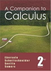 Tapa de A companion to calculus