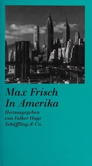 Tapa de Max Frisch in Amerika