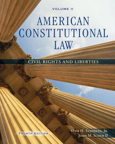 Tapa de American Constitutional Law, Volume II
