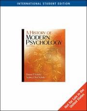 Tapa de A History of Modern Psychology