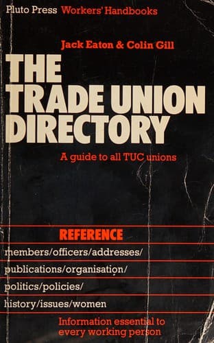 Tapa de The trade union directory