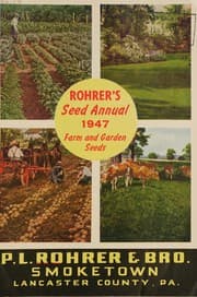 Tapa de Rohrer's seed annual, 1947