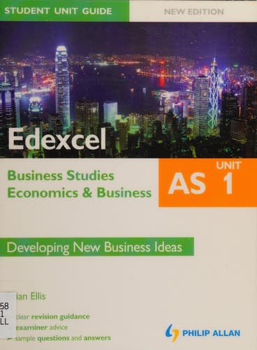 Tapa de Edexcel AS business studies