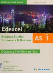 Tapa de Edexcel AS business studies