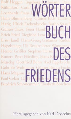 Tapa de Wörterbuch des Friedens