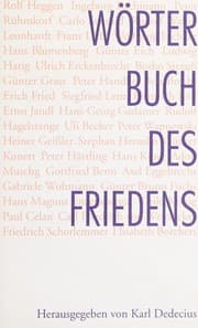 Tapa de Wörterbuch des Friedens