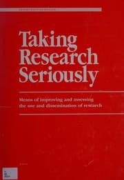 Tapa de Taking Research Seriously