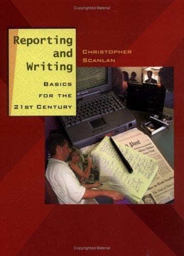 Tapa de Reporting and Writing