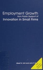 Tapa de Employment growth from public support of innovation in small firms