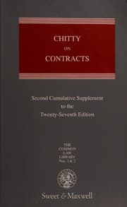 Tapa de Chitty on Contracts