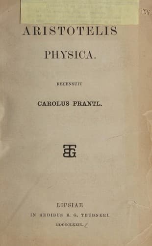 Tapa de Aristotelis Physica