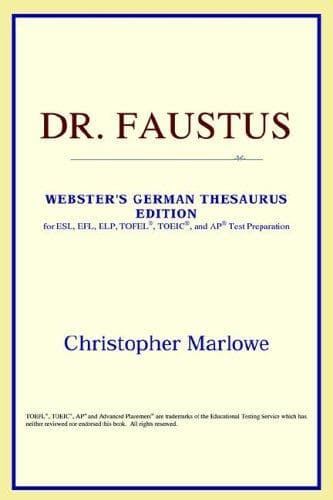 Tapa de Dr. Faustus (Webster's German Thesaurus Edition)