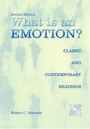 Tapa de What Is an Emotion?