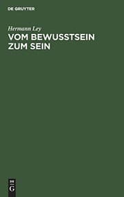 Tapa de Vom Bewußtsein Zum Sein