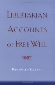Tapa de Libertarian Accounts of Free Will