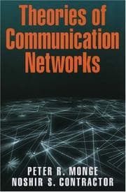 Tapa de Theories of Communcation Networks