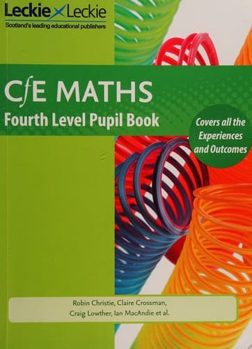 Tapa de Cfe Maths Fourth Level Pupil Book