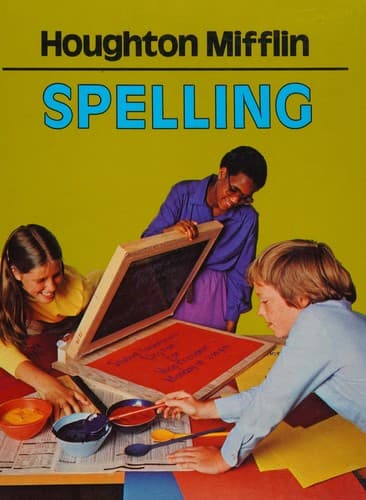 Tapa de Houghton Mifflin spelling