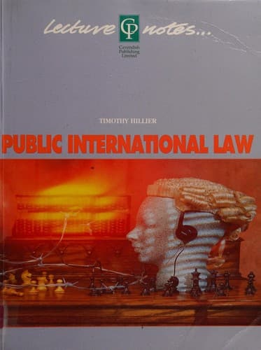 Tapa de Public International Law Lecture Notes