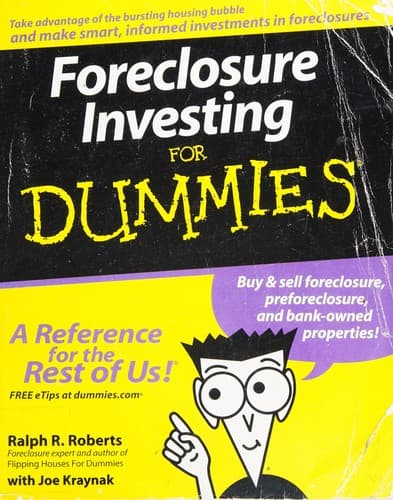 Tapa de Foreclosure Investing For Dummies