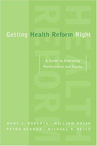 Tapa de Getting Health Reform Right
