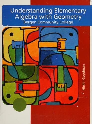 Tapa de Understanding elementary algebra with geometry