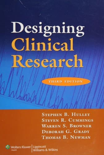 Tapa de Designing clinical research