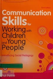 Tapa de Communication skills for working with children and young people