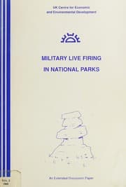 Tapa de Military live firing in national parks