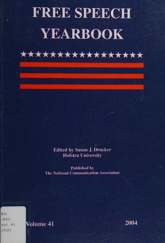 Tapa de Free speech yearbook
