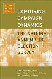 Tapa de Capturing Campaign Dynamics: The National Annenberg Election Survey