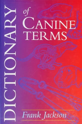 Tapa de Dictionary of canine terms