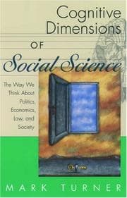 Tapa de Cognitive Dimensions of Social Science