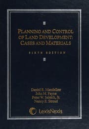 Tapa de Planning and control of land development