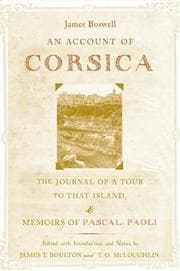 Tapa de An account of Corsica, the journal of a tour to that island; and memoirs of Pascal Paoli
