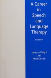 Tapa de A career in speech and language therapy