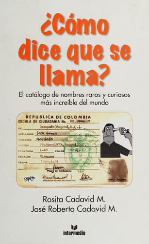 Tapa de ¿Cómo dice que se llama?