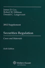 Tapa de 2012 case supplement securities regulation