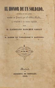 Tapa de El honor de un soldado