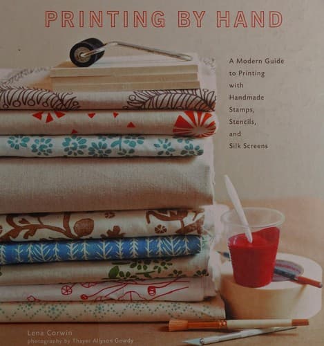Tapa de Printing by hand