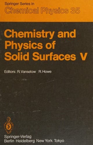 Tapa de Chemistry and physics of solid surfaces