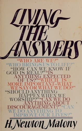 Tapa de Living the answers