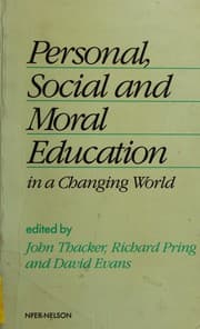 Tapa de Personal, social, and moral education in a changing world