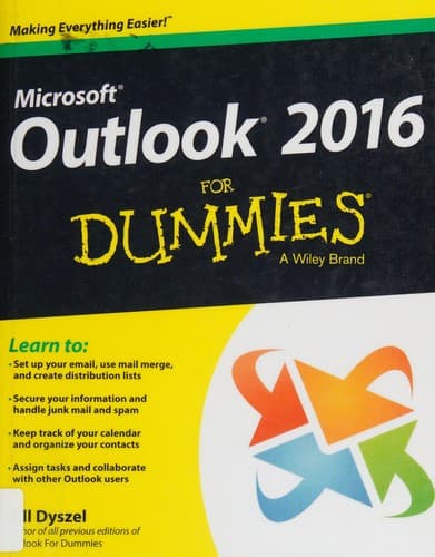 Tapa de Outlook 2016 for dummies