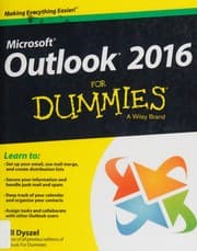Tapa de Outlook 2016 for dummies