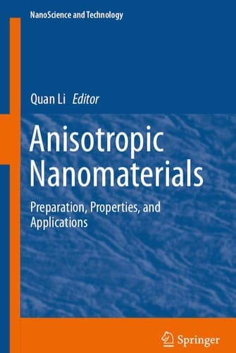 Tapa de Anisotropic Nanomaterials